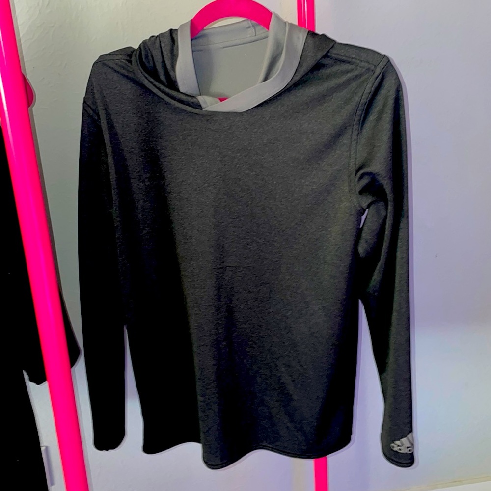 Reversible adidas hoodie gray/dark gray
